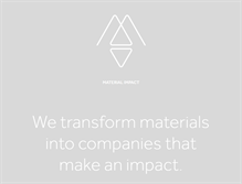 Tablet Screenshot of materialimpact.com